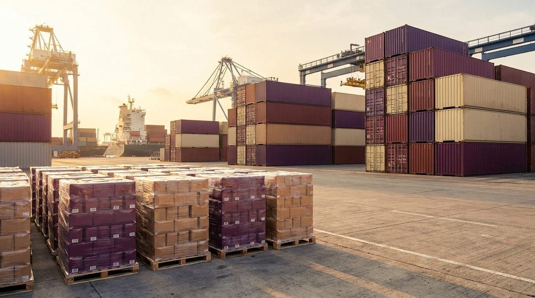 Logística de comercio internacional: contenedores y mercadería paletizada